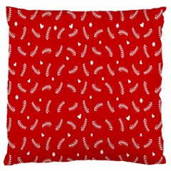 Christmas Pattern,love Red Standard Flano Cushion Case (two Sides) by nate14shop