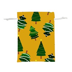 Christmas Tree,yellow Lightweight Drawstring Pouch (l) by nate14shop