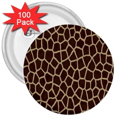 Giraffe 3  Buttons (100 Pack)  by nate14shop