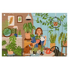 Crazy Plant Lady At Greenhouse  Banner And Sign 6  X 4 