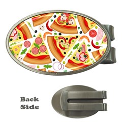 Pizza Love Money Clips (oval)  by designsbymallika