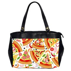 Pizza Love Oversize Office Handbag (2 Sides) by designsbymallika