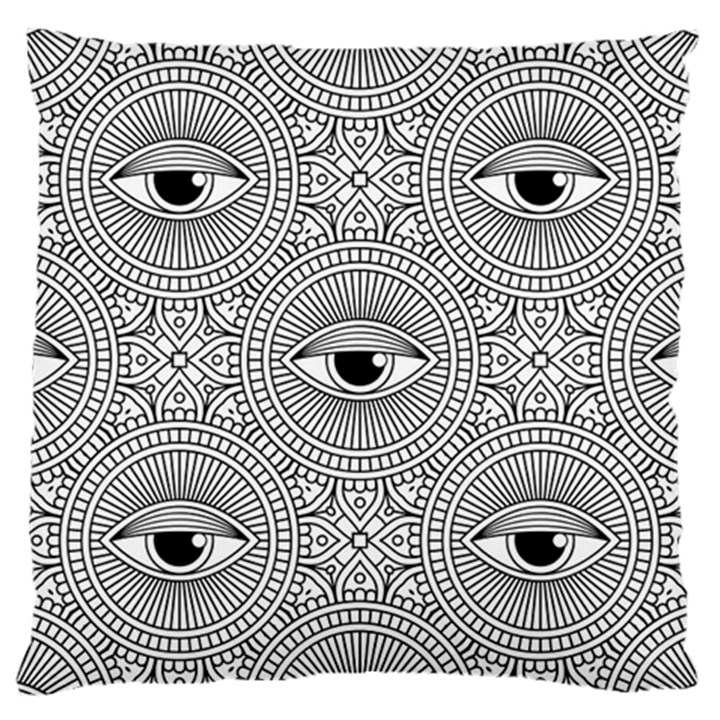 Eye Pattern Large Cushion Case (One Side)