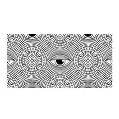 Eye Pattern Satin Wrap 35  X 70  by designsbymallika