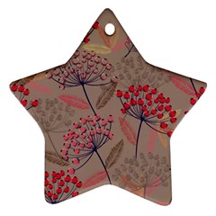 Cherry Love Star Ornament (two Sides) by designsbymallika