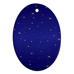 Gold-blue Ornament (Oval)