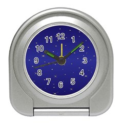 Gold-blue Travel Alarm Clock