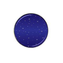 Gold-blue Hat Clip Ball Marker (4 pack)