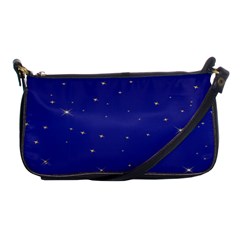 Gold-blue Shoulder Clutch Bag