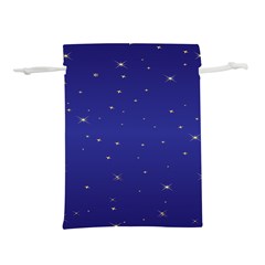 Gold-blue Lightweight Drawstring Pouch (L)