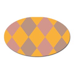 Pattern Box Oval Magnet by nate14shop