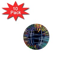 Color-background-structure-lines- 1  Mini Magnet (10 Pack) 