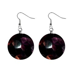 Crystals Background Designluxury Mini Button Earrings