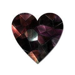 Crystals background designluxury Heart Magnet