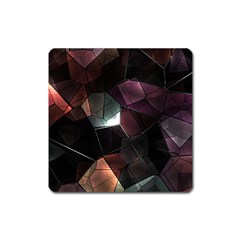 Crystals Background Designluxury Square Magnet by Jancukart