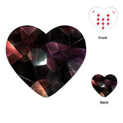 Crystals background designluxury Playing Cards Single Design (Heart)