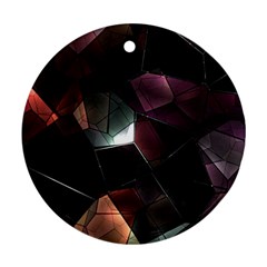 Crystals background designluxury Round Ornament (Two Sides)