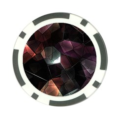 Crystals background designluxury Poker Chip Card Guard (10 pack)