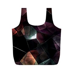 Crystals background designluxury Full Print Recycle Bag (M)