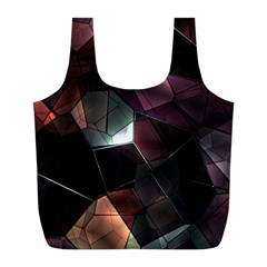 Crystals Background Designluxury Full Print Recycle Bag (l) by Jancukart