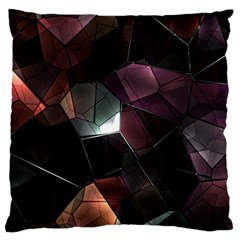 Crystals background designluxury Large Flano Cushion Case (One Side)