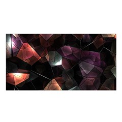 Crystals background designluxury Satin Shawl 45  x 80 