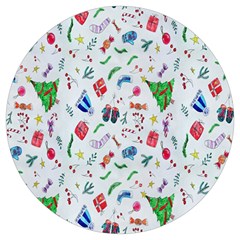 Wallpaper Special Christmas Round Trivet by nate14shop