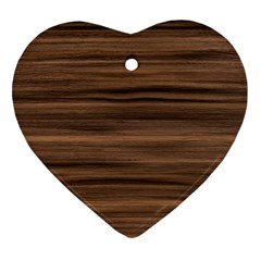 Texture Wood,dark Ornament (heart) by nate14shop