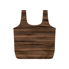 Texture Wood,dark Full Print Recycle Bag (s) by nate14shop