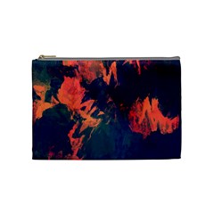Background-abstrac Orange Cosmetic Bag (medium) by nateshop