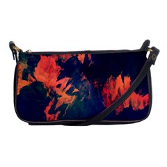 Background-abstrac Orange Shoulder Clutch Bag by nateshop