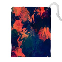 Background-abstrac Orange Drawstring Pouch (5xl) by nateshop