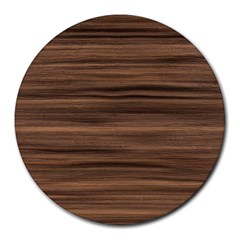 Texture Wood,dark Round Mousepads by nateshop