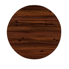 Texture-dark Wood Mini Round Pill Box (pack Of 3) by nateshop