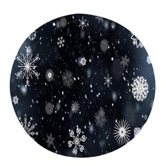 Snowflakes,white,black Pop Socket