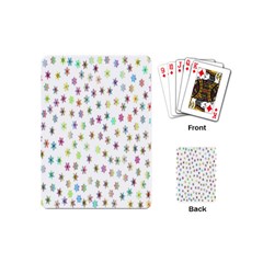 Snowflakes,colors Of The Rainbow Playing Cards Single Design (mini)