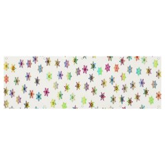 Snowflakes,colors Of The Rainbow Banner And Sign 12  X 4  by nateshop