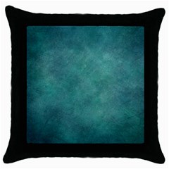 Dark Green Abstract Throw Pillow Case (black) by nateshop