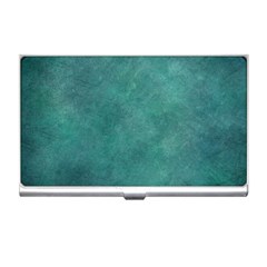 Dark Green Abstract Business Card Holder by nateshop