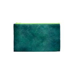 Dark Green Abstract Cosmetic Bag (XS)