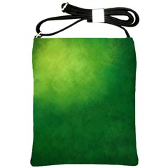 Light Green Abstract Shoulder Sling Bag by nateshop