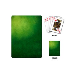 Light Green Abstract Playing Cards Single Design (mini)
