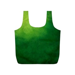 Light Green Abstract Full Print Recycle Bag (s) by nateshop