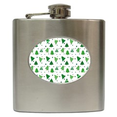 Christmas-trees Hip Flask (6 Oz) by nateshop