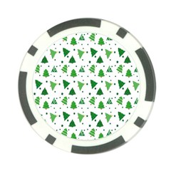 Christmas-trees Poker Chip Card Guard by nateshop