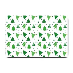 Christmas-trees Small Doormat  by nateshop