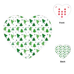 Christmas-trees Playing Cards Single Design (heart) by nateshop