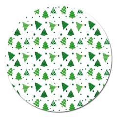 Christmas-trees Magnet 5  (round) by nateshop
