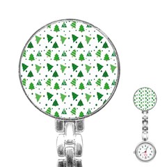 Christmas-trees Stainless Steel Nurses Watch by nateshop