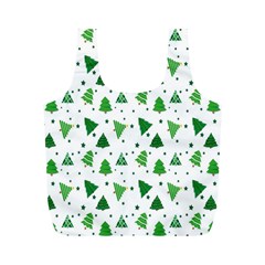 Christmas-trees Full Print Recycle Bag (m)